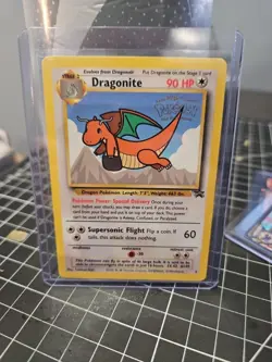 Pokemon TCG Dragonite Black Star Promo Card 1999 Pokemon: The First Movie - Image 1