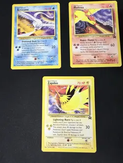 Moltres Articuno And Zapdos English Promos Error Cards - Image 1