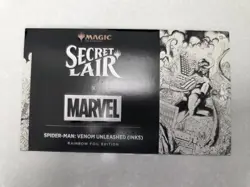 MTG Spider-Man x Secret Lair Venom Unleashed Inks Rainbow Foil - Sealed In Hand - Image 1