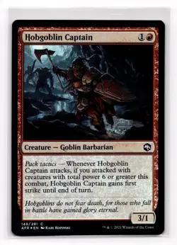 MTG Hobgoblin Captain Adventures in the Forgotten Realms 148/281 Foil Common - Image 1