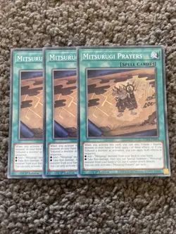 Yu-Gi-Oh! TCG 3x Mitsurugi Prayers SUDA-EN094 Common Playset NM/M - Image 1