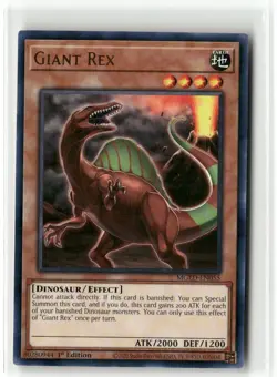 Yugioh Giant Rex MGED-EN055 Rare 1st Ed NM - Image 1