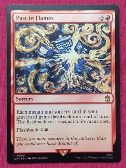 Magic The Gathering DOCTOR WHO FOIL PAST IN FLAMES PROMO red card MTG - Image 1