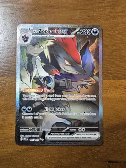 Pokemon TCG N's Zoroark EX Holo Full Art Rare Card 185/159 Journey Together - Image 1