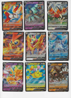 Lot of (9) Pokemon V Ultra Rare SWSH Cards Pikachu Glaceon Victini Zamazenta - Image 1