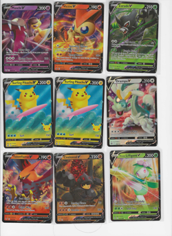 Lot of (17) Pokemon V Half Art SWSH Holo Cards Pikachu Victini Zarude Mawile - Image 1