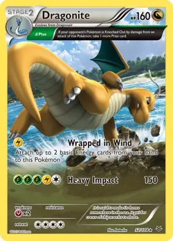 Dragonite (Delta) 52/108 Reverse Holo Rare Roaring Skies Pokemon Card - Image 1