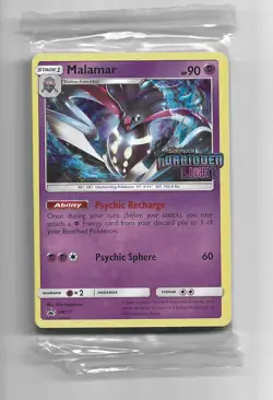 Malamar 2018 Pokemon Forbidden Light SM117 Pre-release Pack 22 Cards New Sealed - Image 1