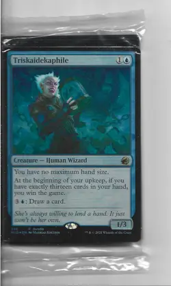 Triskaidekaphile 2021 Magic Midnight Hunt Promo Deck #386 Holo Wotc New Sealed - Image 1