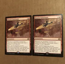 MTG Brazen Cannonade Lot Of 2 - Jumpstart 2022 31 Regular Rare Mint - Image 1