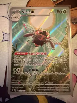 Ninjask 137/132 IR Illustration Rare Pokemon TCG Me01: Mega Evolution Holo - Image 1