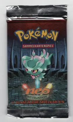 (303271) Pokemon GERMAN NEO REVELATION Booster Pack Unlimited Edition MISDREAVUS - Image 2