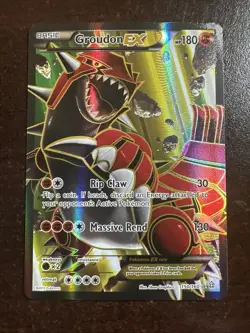 Groudon EX 150/160 LP- Pokemon TCG XY Primal Clash Full Art LP- - Image 1