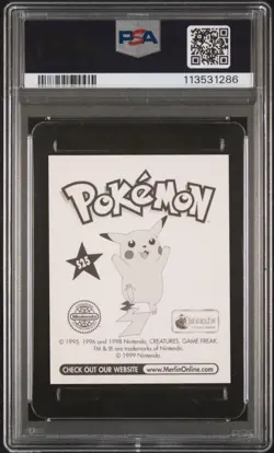 1999 MERLIN VINTAGE POKEMON S25 MEW PRISM STICKER PSA 10 GEM MINT! - Image 2