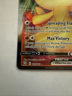 Pokemon TCG Victini VMAX Sword & Shield - Battle Styles 022/163 Holo Ultra Rare - Image 5