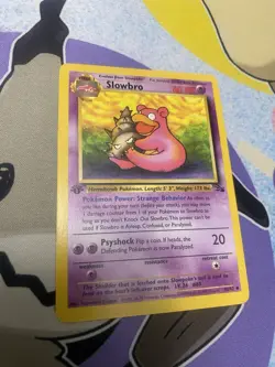 Pokemon TCG 1st Edition Slowbro 43/62 Fossil LP - Image 1