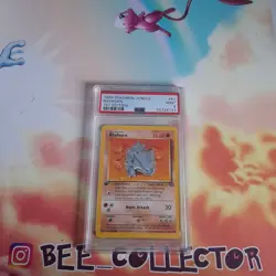 Uk seller Pokemon tcg Jungle 1st Edition Rhyhorn 61/64 PSA 9 Mint - Image 1