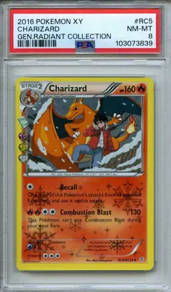 2016 Pokemon XY Genarations Charizard Radiant Collection #RC5/RC32 PSA 8 - Image 1