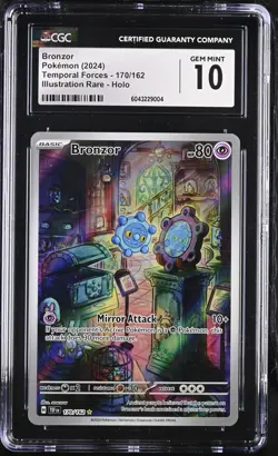Bronzor #170 Pokemon Temporal Forces En 2024 Illustration Rare CGC 10 Gem Mint - Image 1