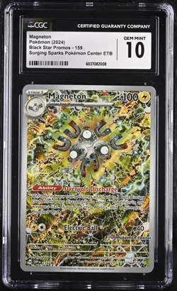 Magneton #159 Surging Sparks Pokemon Center ETB EN 2024 IR Promo CGC 10 Gem Mint - Image 1