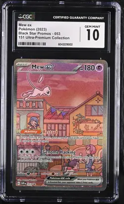 Mew ex #53 Pokemon 151 Ultra Premium Collection Promo SIR 2023 CGC 10 Gem Mint - Image 1