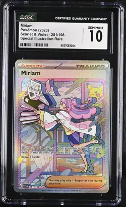 Miriam #251 Pokemon Scarlet & Violet Base En 2023 Special IR CGC 10 Gem Mint - Image 1