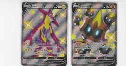 Lot of (2) Falinks V #SV115 Toxtricity V #SV112 Pokemon Shining Fates Vault - Image 1