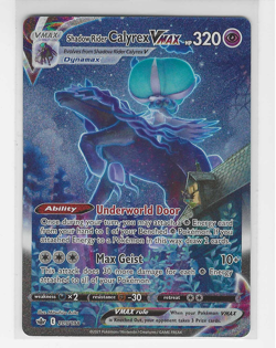 Shadow Rider Calyrex VMAX #205 Pokemon Chilling Reign Alt Art Secret Rare 2021 - Image 1