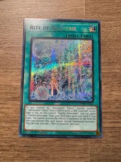 1 X YUGIOH Rite of Aramesir - MP23-EN264 - Prismatic Secret Rare 1st Edition - Image 1