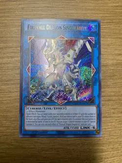 1 X YUGIOH Firewall Dragon Singularity - CYAC-EN047 - Secret Rare 1st Edition - Image 1