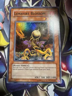 1 X Yu-Gi-Oh! Lonefire Blossom - CP07-EN005 - Super Rare - Champion Pack - VLP!! - Image 2