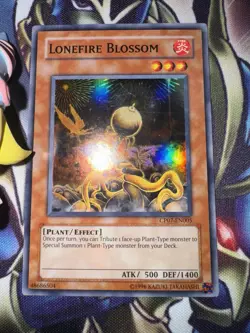 1 X Yu-Gi-Oh! Lonefire Blossom - CP07-EN005 - Super Rare - Champion Pack - VLP!! - Image 3