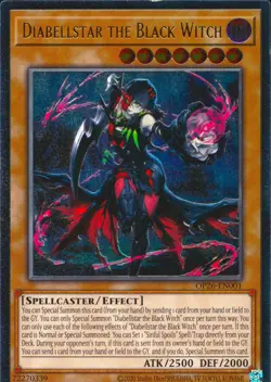 Yugioh Diabellstar The Black Witch OP26-EN001 Ultimate Rare - Image 1