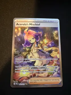 Acerola's Mischief 183/132 Special Illustration Rare Pokemon Card TCG NM - Image 1