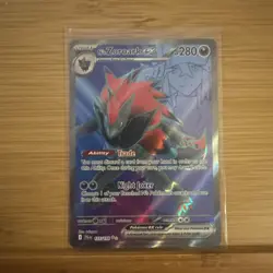 Pokemon N's Zoroark EX Full Art Rare Holo Card 175/159 S&V Journey Together TCG - Image 1