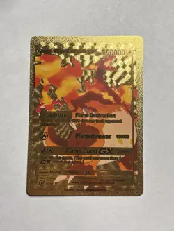 Ultra Charizard GX Hp190000 Ultra Rare Card Gold Foil Fan Art NM/M - Image 1