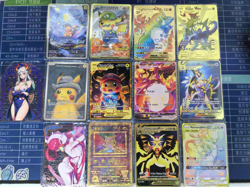 Pokemon/One Piece Metal Card Collectible Gift / Display Item DIY FunArt NEW - Image 1