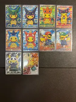FULL SET Promo Pikachu fan card, brand new, NM or M condition, sleeve included - Image 1