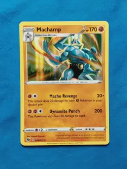 Machamp 026/073 Holo Rare NM Champion's Path 2020 Pokemon Card - Image 1