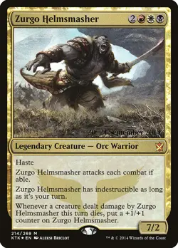 Zurgo Helmsmasher [Khans of Tarkir Prerelease Promos] Magic MTG - Image 1