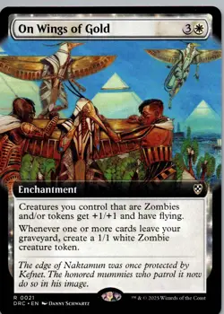 On Wings of Gold (Extended Art) - R - Commander: Aetherdrift - 21 - NM - Regular - Image 1