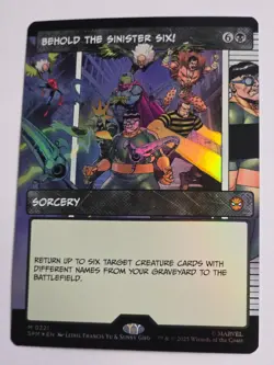MTG - Behold the Sinister Six! FOIL Borderless- Marvel: Spider-Man - Image 1