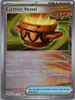 Pokemon TCG 106/131 Earthen Vessel (Poke Ball Pattern) Prismatic Evolutions - Image 1