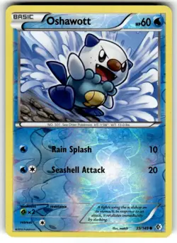 Oshawott - 39/149 - Common - Reverse Holo Boundaries Crossed Pokemon TCG - Image 1