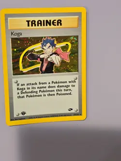 SWIRL! ??1st Edition?? Pokemon KOGA Gym Challenge * 19/132 * Holo LP++ - Image 1