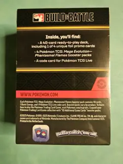 Phantasmal Flames Build And Battle Sealed Pokemon Booster box - Image 2
