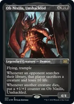 Ob Nixilis, Unshackled (Foil Etched) -Foil Near Mint MTG Double Masters 2022 - Image 1