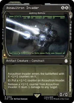 Assaultron Invader - Walking Ballista (Showcase) -Foil Near Mint MTG - Image 1
