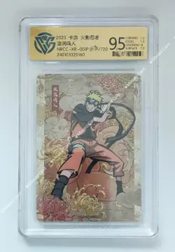 KAYOU Official Naruto Card Uzumaki Naruto NRCC-XR-001P /720 CCG 9.5 Gem Mint - Image 1