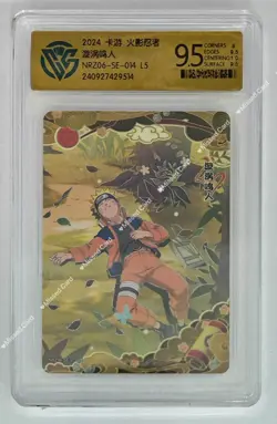 KaYou Naruto CCG Trading Card Uzumaki Naruto NRZ06-SE-014 L5 CCG 9.5 Gem Mint - Image 1